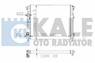 KALE OTO RADYATOR 207100 -  Радиатор, охлаждение двигателя